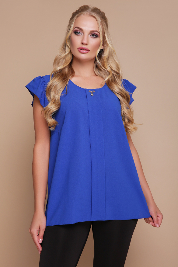 Блуза Тюльпан (синій)