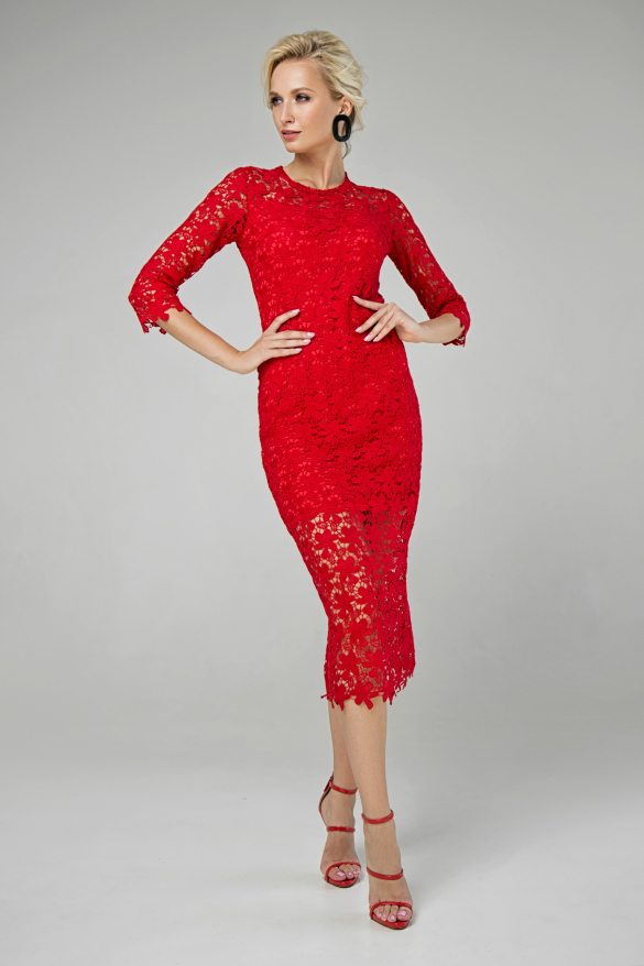 Сукня Моніка червоний 1346