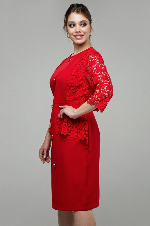 Женское платье Дарья красный