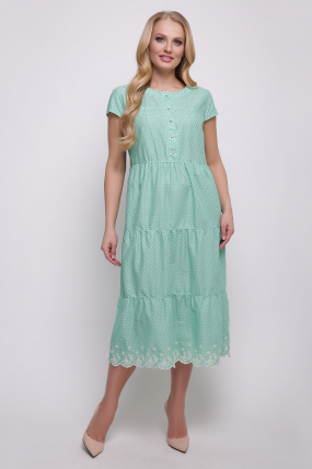 Платье зеленое Ариэль 2345