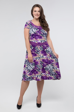 Платье фиолетовое Зоя 2444