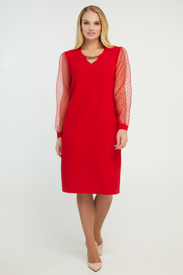 Платье Миранда красное 3187