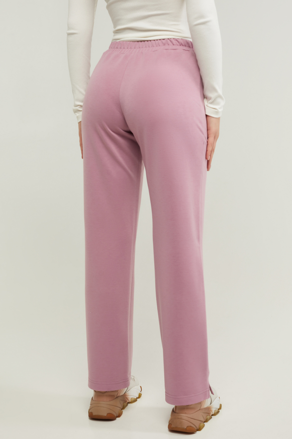 Трикотажные спортивные брюки Туя розовые