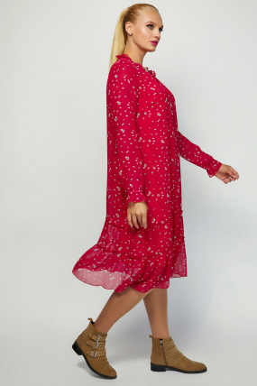 Платье Кармен красное 3998