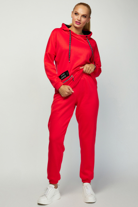 Спортивный костюм Люксио красный 4039